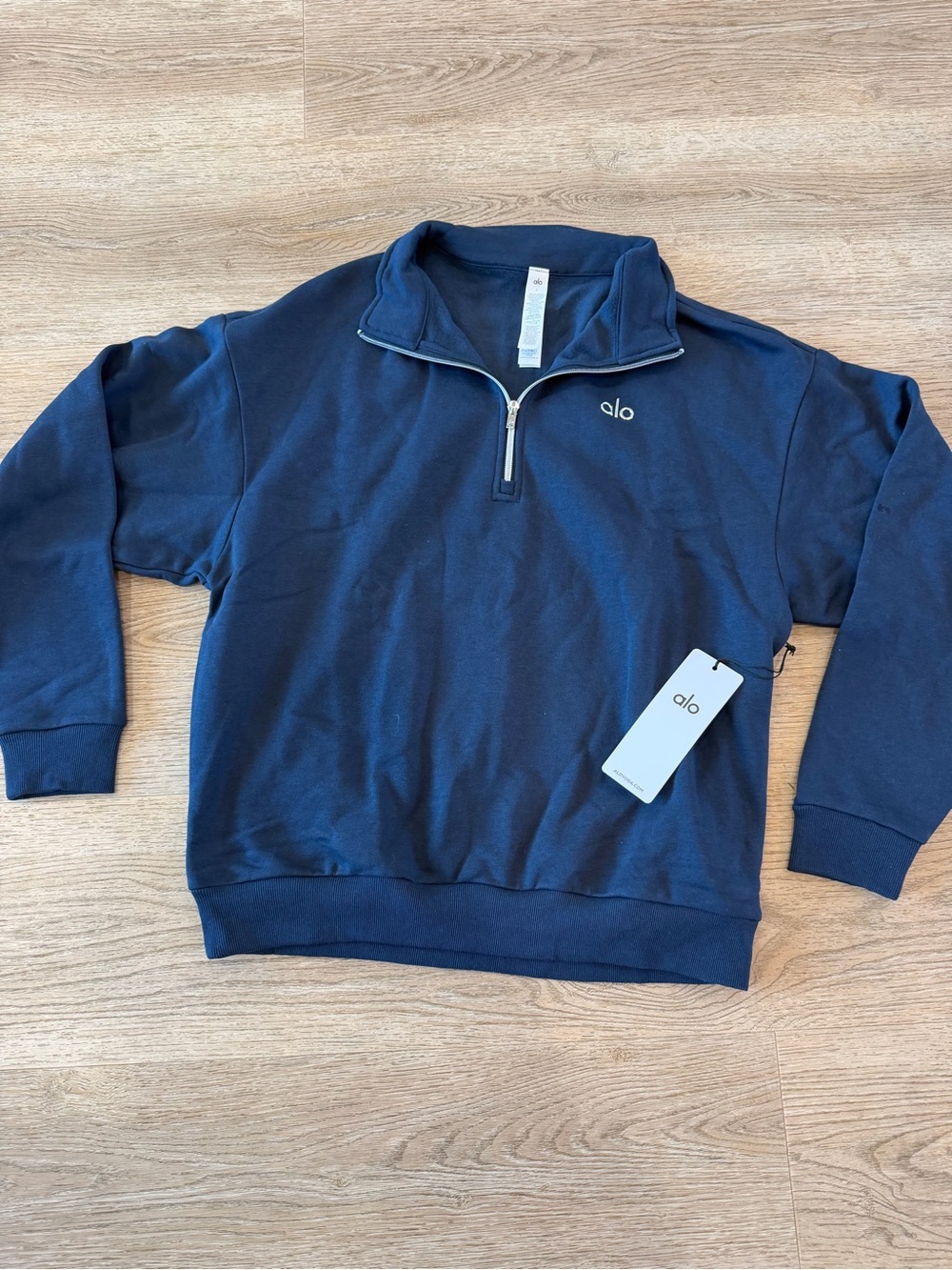 ALO Yoga Men's Navy Half-Zip Sweatshirt Pullover
